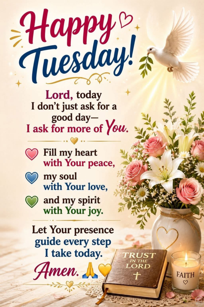 Good Morning Tuesday Blessings Bible Verses