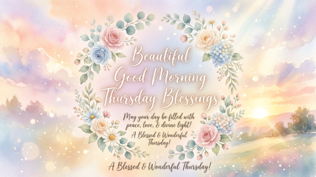 Beautiful Good Morning Thursday Blessings