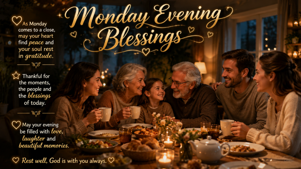 Monday Evening Blessings for Family & Friends