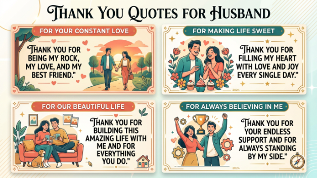 Thank You Quotes for Husband
