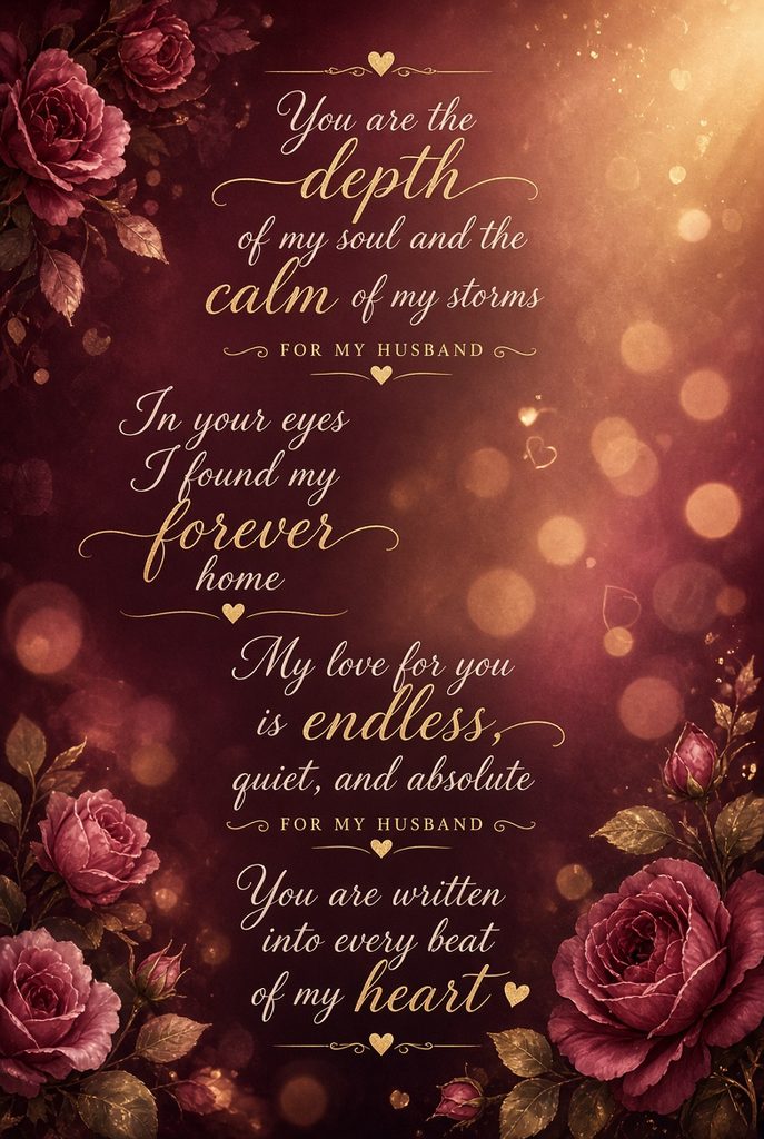 Love Quotes for Husband from Wife