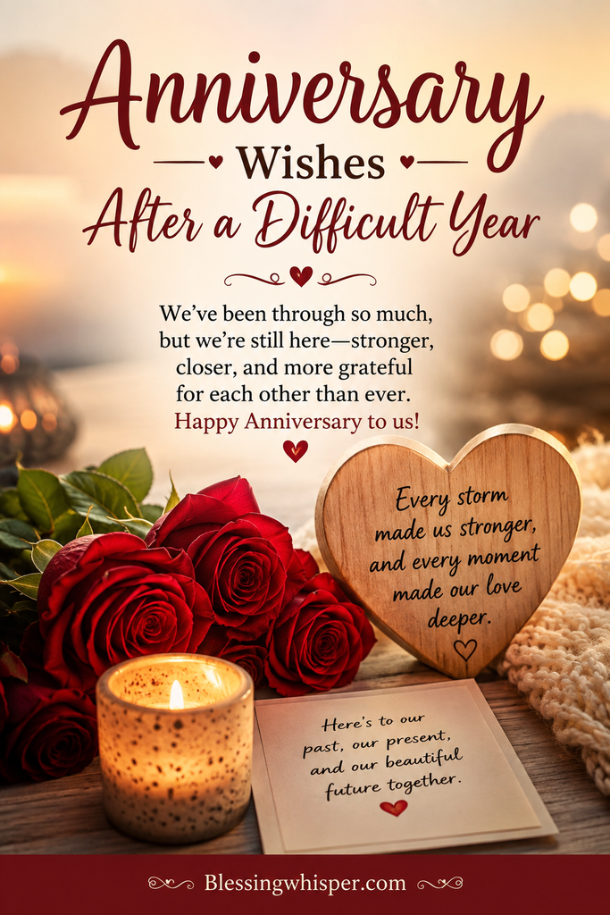 Anniversary Wishes After a Difficult Year
