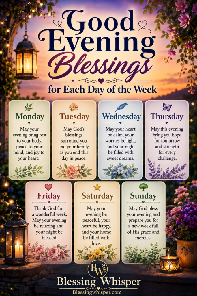 Good Evening Blessings for Every Day