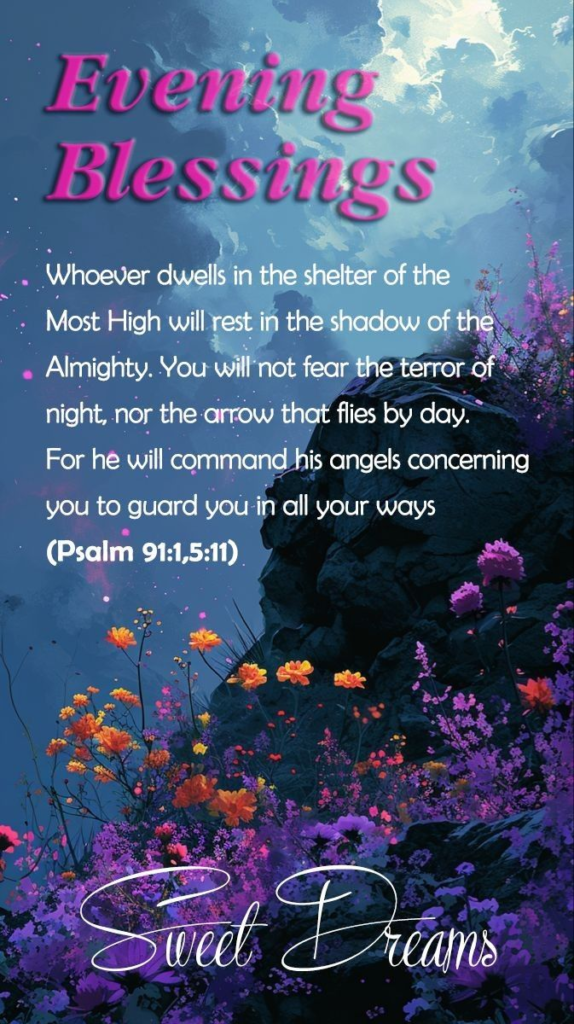 Good Evening Blessings Bible Verse
