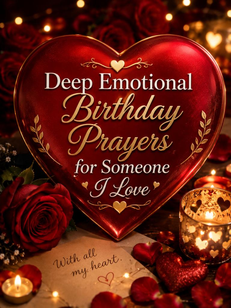 Deep Emotional Birthday Prayers for Someone I Love