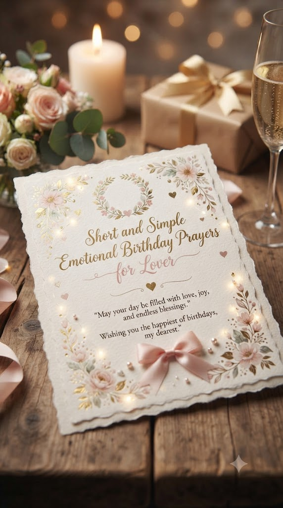 Short and Simple Emotional Birthday Prayers for Lover