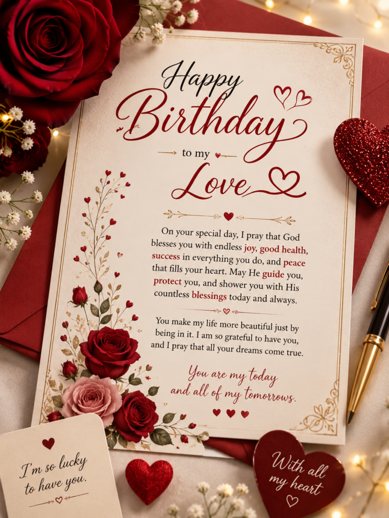 Birthday Blessings for Lover