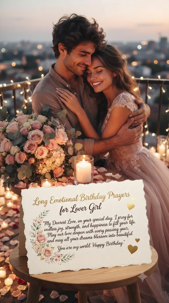 Long Emotional Birthday Prayers for Lover Girl