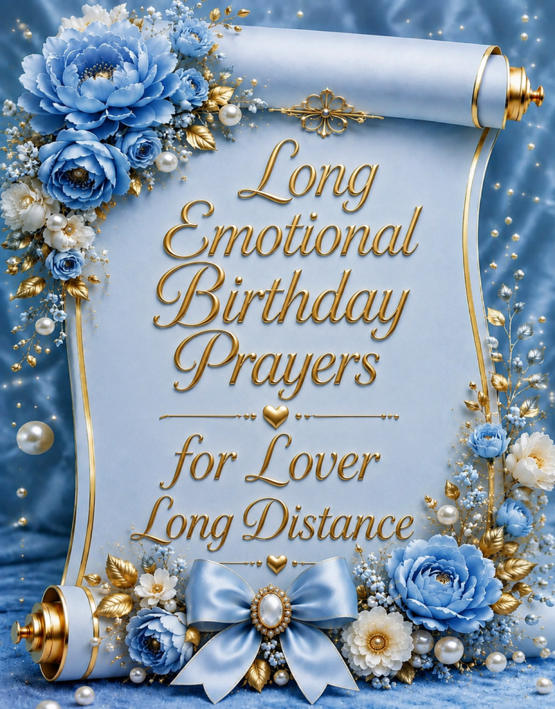 Long Emotional Birthday Prayers for Lover Long Distance