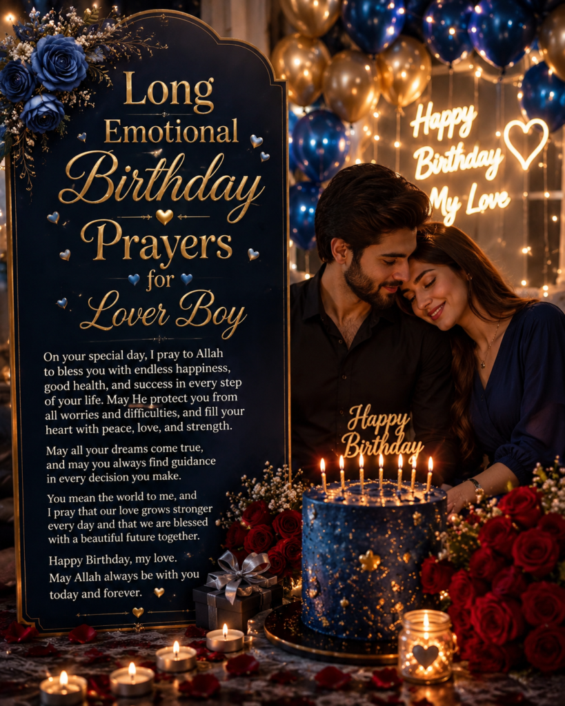 Long Emotional Birthday Prayers for Lover Boy