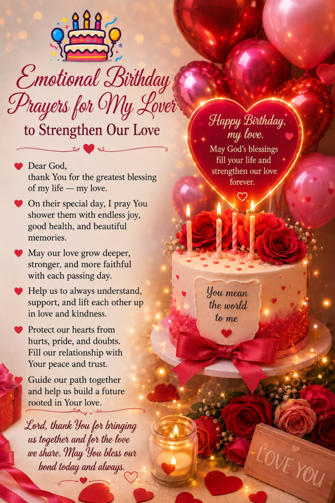 Emotional Birthday Prayers for My Lover to Strengthen Our Love