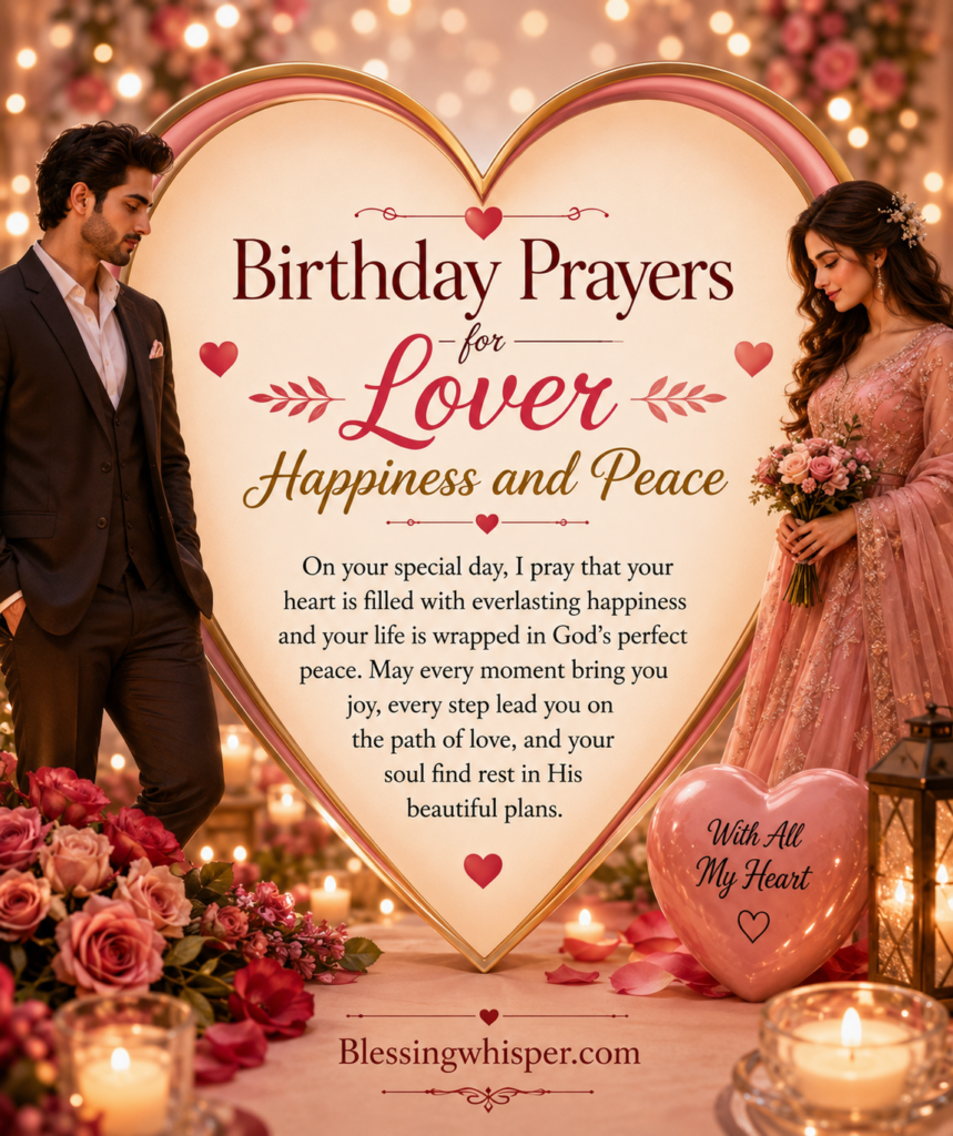 Birthday Prayers for Lover Happiness and Peace