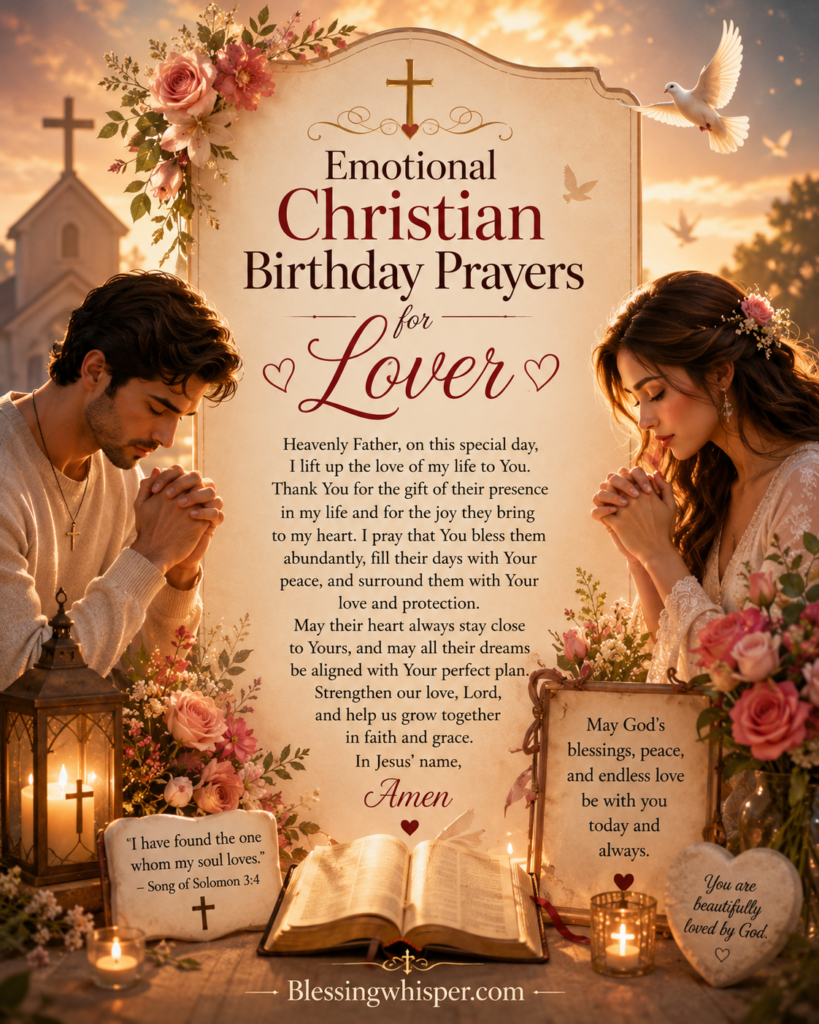 Emotional Christian Birthday Prayers for Lover