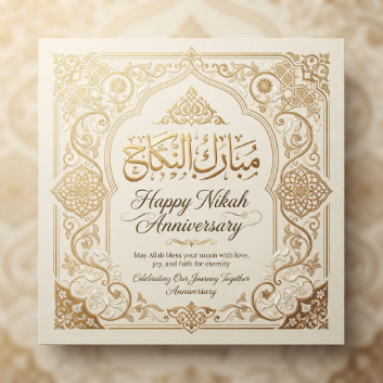 Islamic Nikah Anniversary Wishes