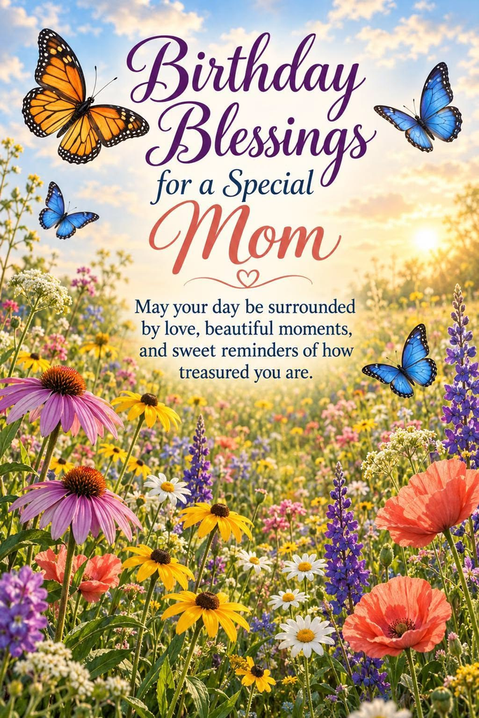 Birthday Blessings For Mom From Daughter