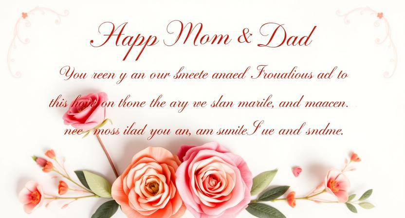 Long Anniversary Message For Mom and Dad