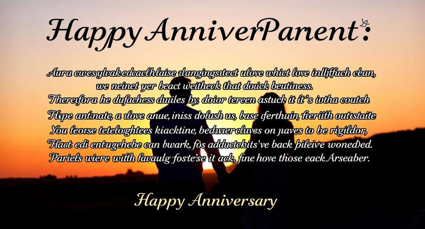 Emotional & Sentimental Anniversary Messages For Parents