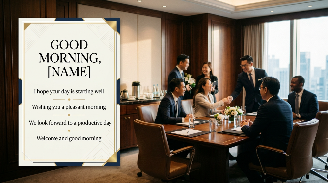 Formal Ways to Say Good Morning