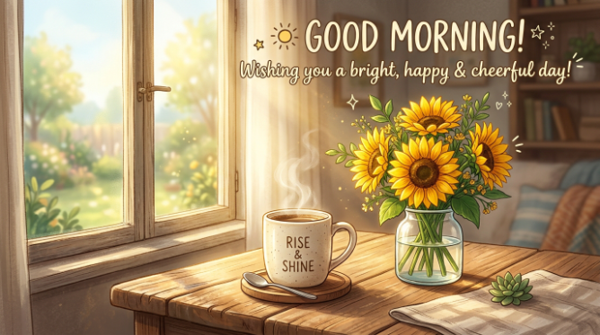 Morning Greetings for Text Messages and WhatsApp