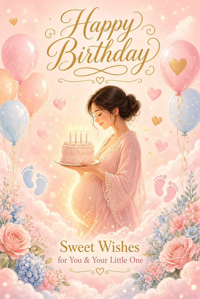Sweet and Happy Birthday Wishes for a Pregnant Friend