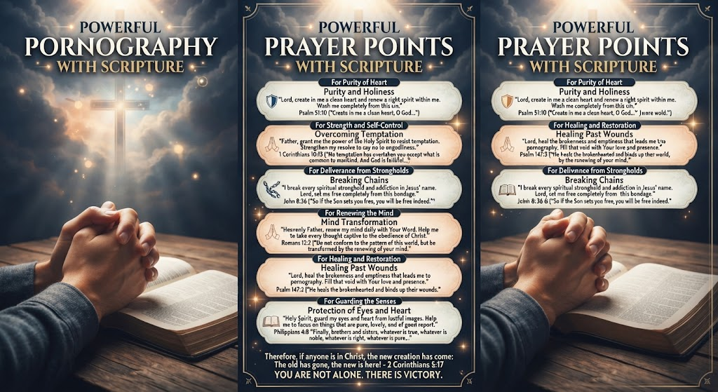 Powerful Pornography Prayer Points With Scripture
