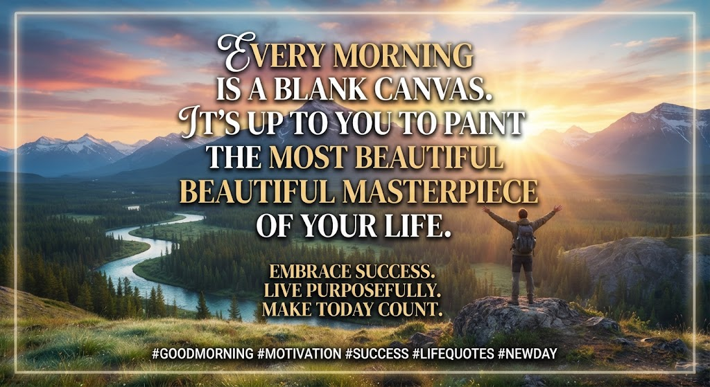 Motivational Good Morning Life Quotes for Success