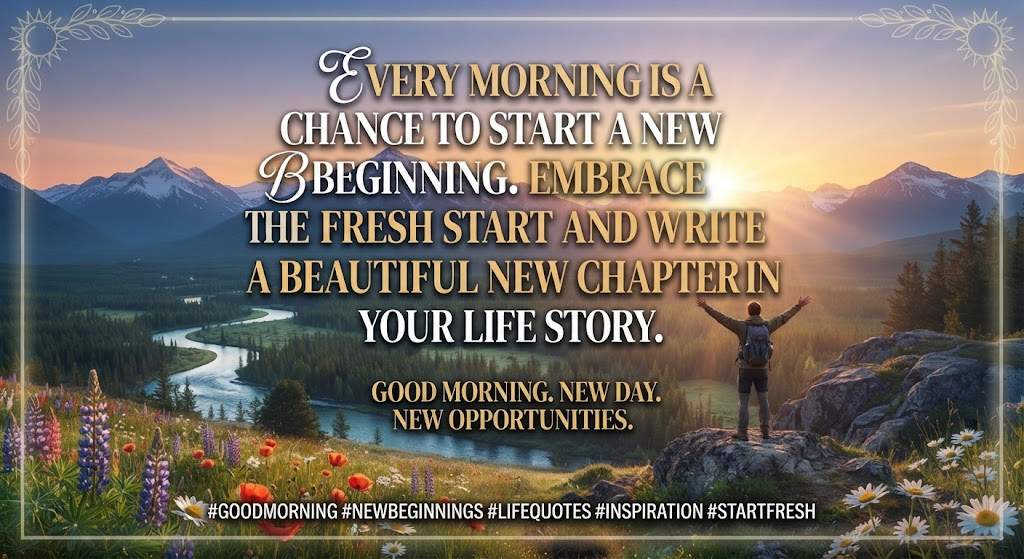 Good Morning Life Quotes About New Beginnings