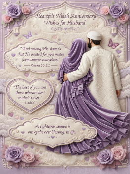 Heartfelt Nikah Anniversary Wishes for Husband