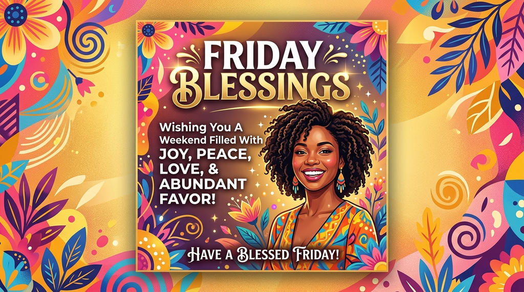African American Friday Blessings for Social Media & Sharing