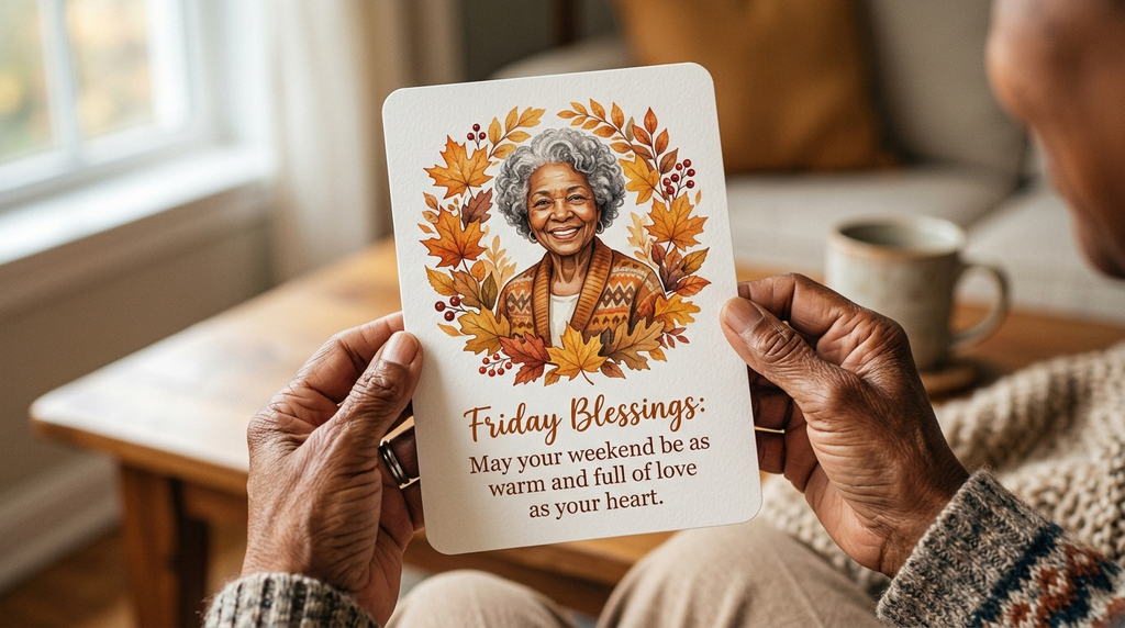 African American Friday Blessings for Cards