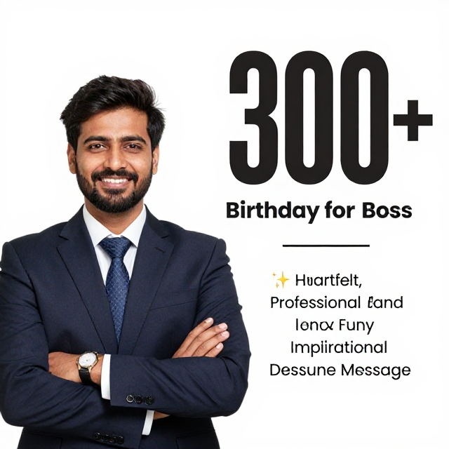 300+ Birthday Wishes for Boss: Heartfelt, Professional, Funny & Inspirational Messages