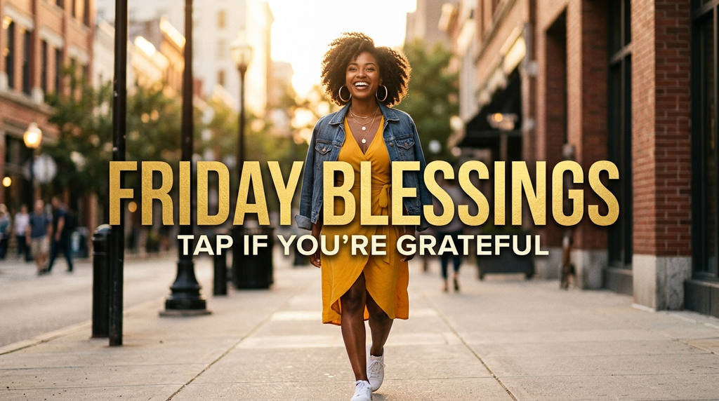 African American Friday Blessings for Captions