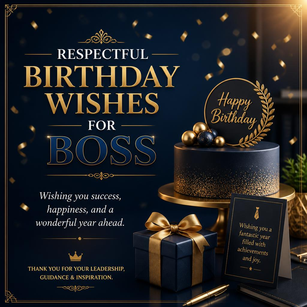 Respectful Birthday Wishes for Boss