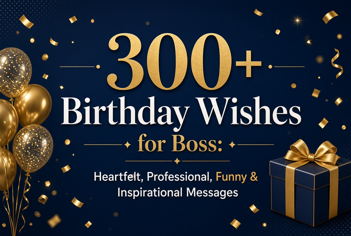 300+ Birthday Wishes for Boss: Heartfelt, Professional, Funny & Inspirational Messages