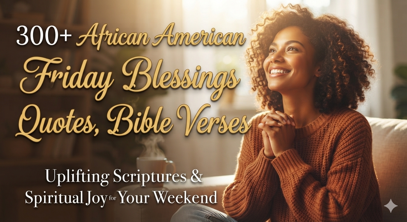300+African American Friday Blessings Quotes, Bible Verses